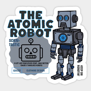 The Atomic Robot Clothing Sticker